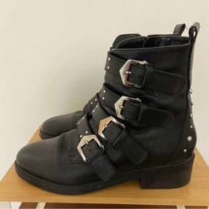 Carvela Kurt Geiger multi strap leather ankle boots size 37